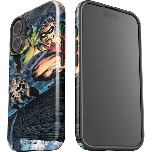 DC Comics Batman All Star Batman & Robin, The Boy Wonder ( Batman & Robin in Action) By Jim Lee iPhone 16 Plus Impact Case