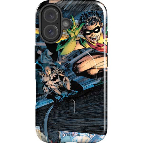 DC Comics Batman All Star Batman & Robin, The Boy Wonder ( Batman & Robin in Action) By Jim Lee iPhone 16 Plus Magsafe Impact Case