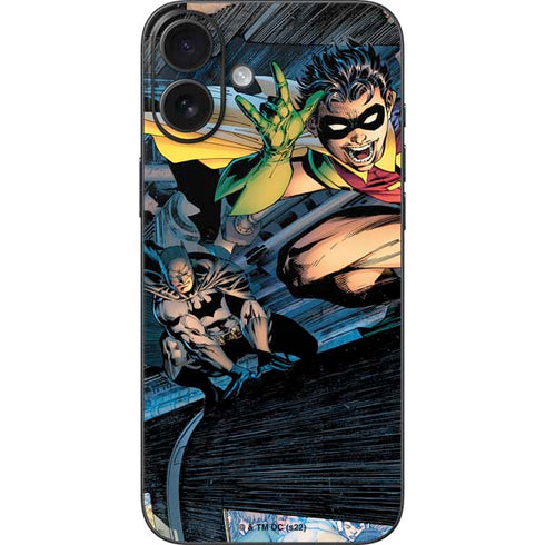 DC Comics Batman All Star Batman & Robin, The Boy Wonder ( Batman & Robin in Action) By Jim Lee iPhone 16 Plus Skin