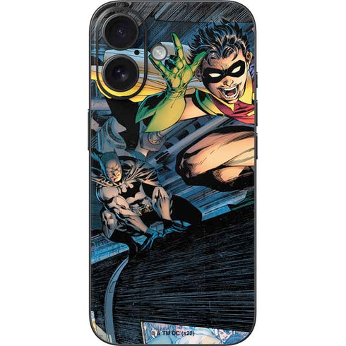 DC Comics Batman All Star Batman & Robin, The Boy Wonder ( Batman & Robin in Action) By Jim Lee iPhone 16 Skin