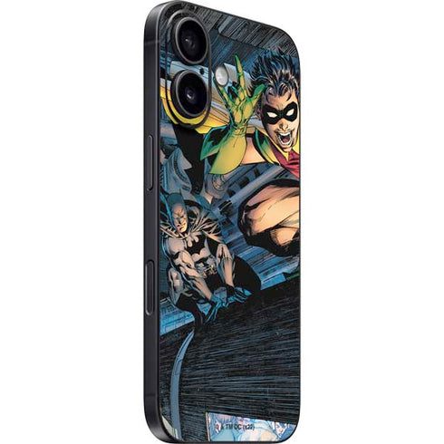 DC Comics Batman All Star Batman & Robin, The Boy Wonder ( Batman & Robin in Action) By Jim Lee iPhone 16 Skin