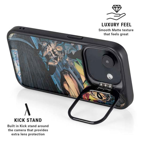 DC Comics Batman All Star Batman & Robin, The Boy Wonder ( Batman & Robin in Action) By Jim Lee iPhone 16e Kickstand Case