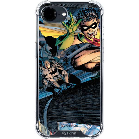 DC Comics Batman All Star Batman & Robin, The Boy Wonder ( Batman & Robin in Action) By Jim Lee iPhone 16e Clear Case