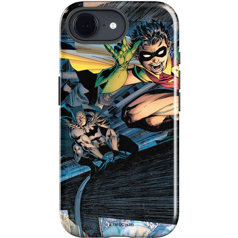 DC Comics Batman All Star Batman & Robin, The Boy Wonder ( Batman & Robin in Action) By Jim Lee iPhone 16e Impact Case