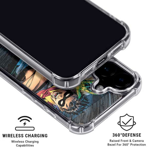 DC Comics Batman All Star Batman & Robin, The Boy Wonder ( Batman & Robin in Action) By Jim Lee iPhone 17 Clear Case