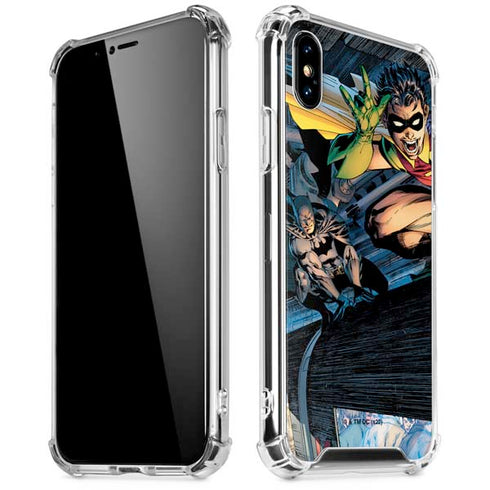 DC Comics Batman All Star Batman & Robin, The Boy Wonder ( Batman & Robin in Action) By Jim Lee iPhone X/XS Clear Case