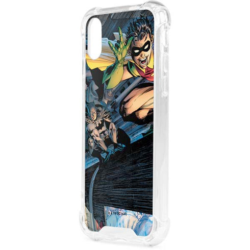 DC Comics Batman All Star Batman & Robin, The Boy Wonder ( Batman & Robin in Action) By Jim Lee iPhone XS Clear Case