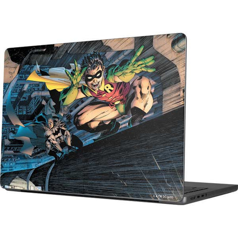 DC Comics Batman All Star Batman & Robin, The Boy Wonder ( Batman & Robin in Action) By Jim Lee Apple MacBook Pro 14-inch Skin