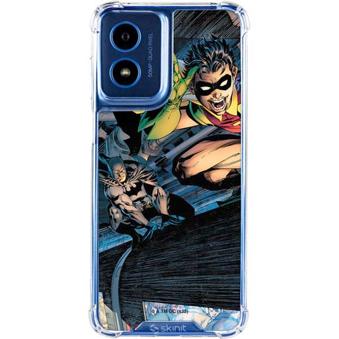 DC Comics Batman All Star Batman & Robin, The Boy Wonder ( Batman & Robin in Action) By Jim Lee Moto G Play 4G (2024) Clear Case
