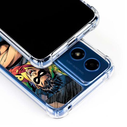 DC Comics Batman All Star Batman & Robin, The Boy Wonder ( Batman & Robin in Action) By Jim Lee Moto G Play 4G (2024) Clear Case