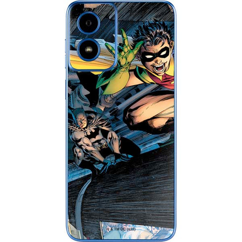 DC Comics Batman All Star Batman & Robin, The Boy Wonder ( Batman & Robin in Action) By Jim Lee Moto G Play 4G (2024) Skin
