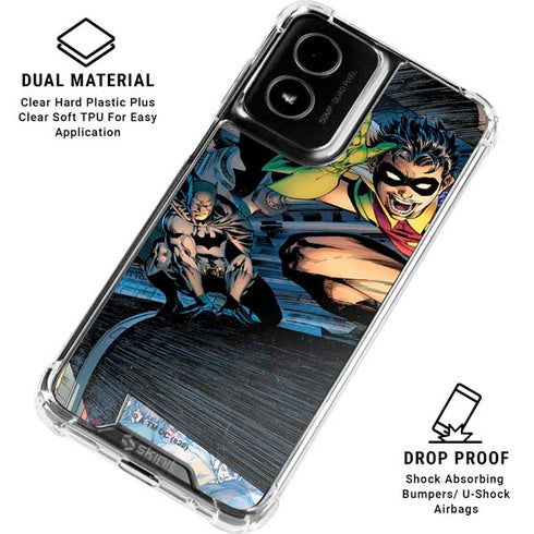 DC Comics Batman All Star Batman & Robin, The Boy Wonder ( Batman & Robin in Action) By Jim Lee Moto G Power 5G (2024) Clear Case