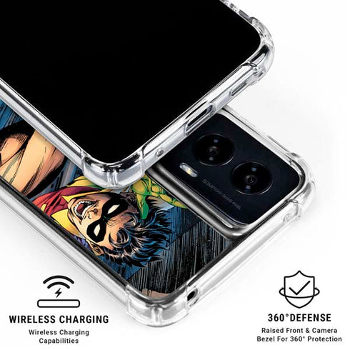 DC Comics Batman All Star Batman & Robin, The Boy Wonder ( Batman & Robin in Action) By Jim Lee Moto G Power 5G (2024) Clear Case