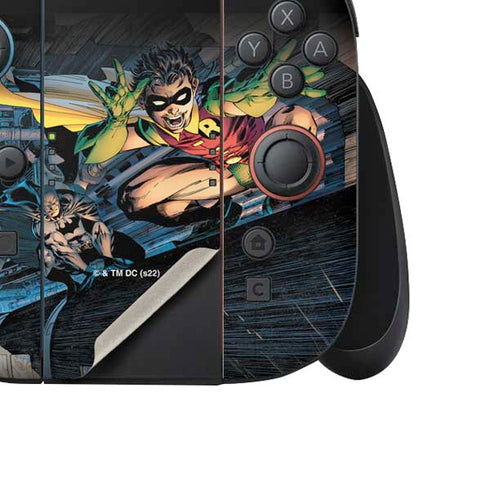 DC Comics Batman All Star Batman & Robin, The Boy Wonder ( Batman & Robin in Action) By Jim Lee Nintendo Switch 2 (2025) Joy-Con Controller Skin