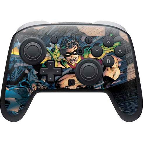 DC Comics Batman All Star Batman & Robin, The Boy Wonder ( Batman & Robin in Action) By Jim Lee Nintendo Switch 2 (2025) Pro Controller Skin