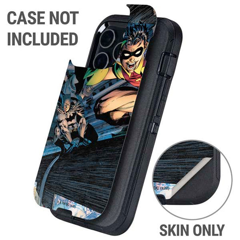 DC Comics Batman All Star Batman & Robin, The Boy Wonder ( Batman & Robin in Action) By Jim Lee Otterbox Defender iPhone Skin
