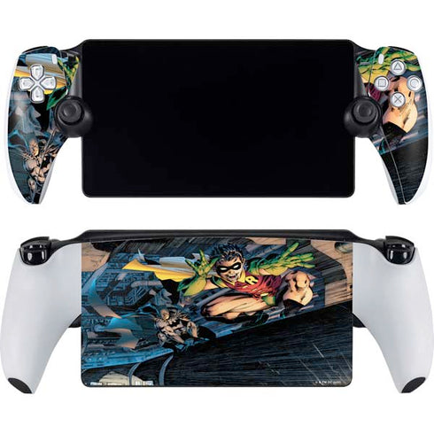DC Comics Batman All Star Batman & Robin, The Boy Wonder ( Batman & Robin in Action) By Jim Lee PlayStation Portal Remote Player Skin