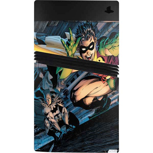 DC Comics Batman All Star Batman & Robin, The Boy Wonder ( Batman & Robin in Action) By Jim Lee PS5 Pro Console Skin