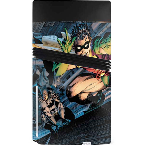 DC Comics Batman All Star Batman & Robin, The Boy Wonder ( Batman & Robin in Action) By Jim Lee PS5 Pro Disk Bundle Skin