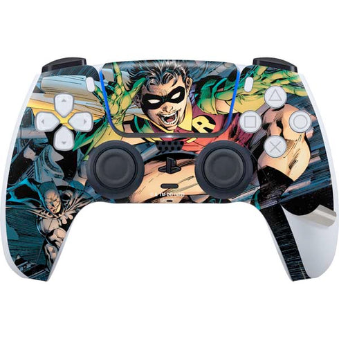 DC Comics Batman All Star Batman & Robin, The Boy Wonder ( Batman & Robin in Action) By Jim Lee PS5 Pro Disk Bundle Skin