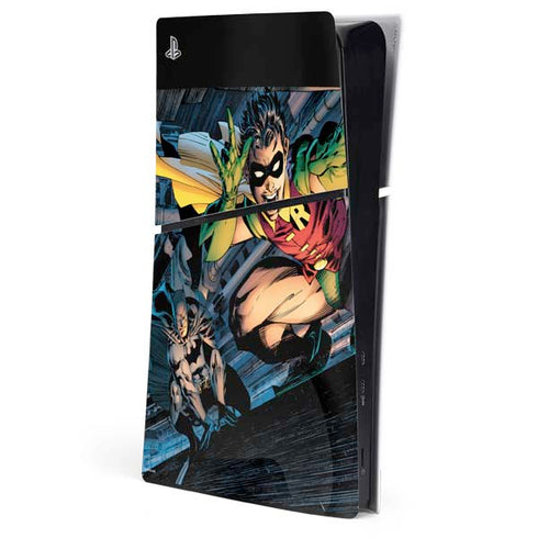 DC Comics Batman All Star Batman & Robin, The Boy Wonder ( Batman & Robin in Action) By Jim Lee PlayStation PS5 Skins