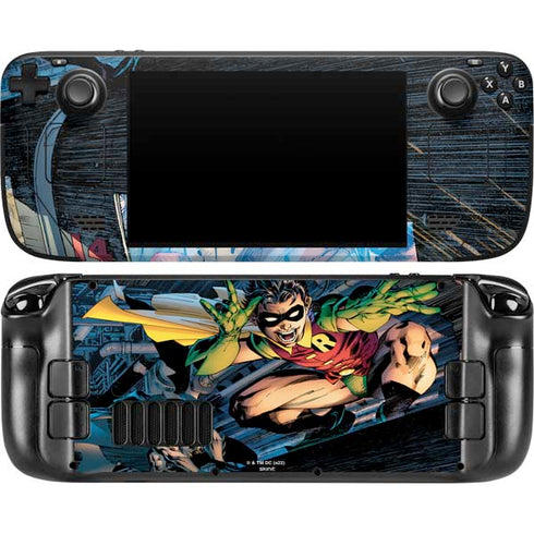 DC Comics Batman All Star Batman & Robin, The Boy Wonder ( Batman & Robin in Action) By Jim Lee Steam Deck Handheld Gaming Computer OLED Skin