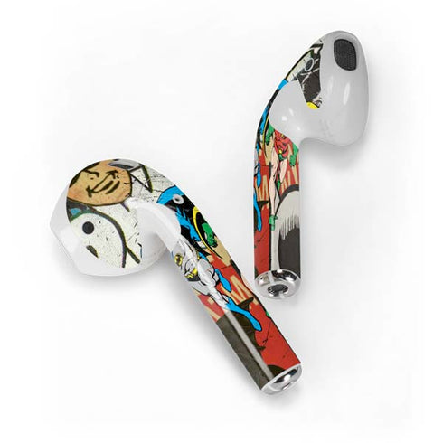 DC Comics Batman and Robin Vintage Action Pose Apple AirPods Skin