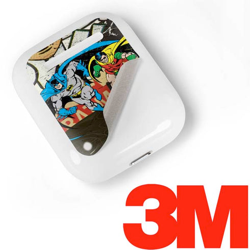 DC Comics Batman and Robin Vintage Action Pose Apple AirPods Skin