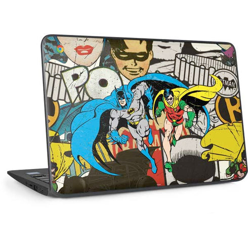 DC Comics Batman and Robin Vintage Action Pose HP Chromebook Skin