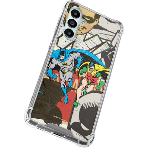 DC Comics Batman and Robin Vintage Action Pose Galaxy A16 5G Clear Case