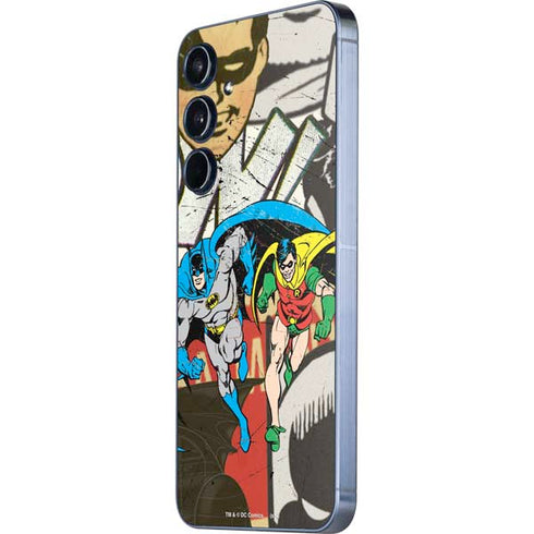 DC Comics Batman and Robin Vintage Action Pose Galaxy A35 5G Skin