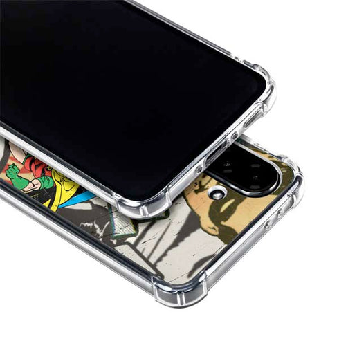 DC Comics Batman and Robin Vintage Action Pose Galaxy A36 5G Clear Case