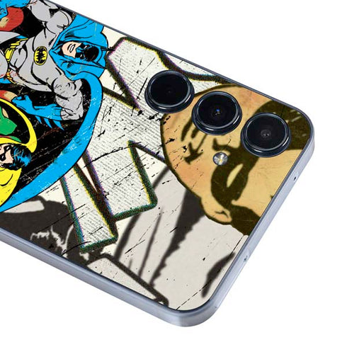 DC Comics Batman and Robin Vintage Action Pose Galaxy A36 5G Skin