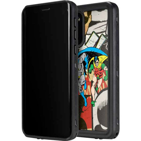 DC Comics Batman and Robin Vintage Action Pose Galaxy S20 Plus Waterproof Case