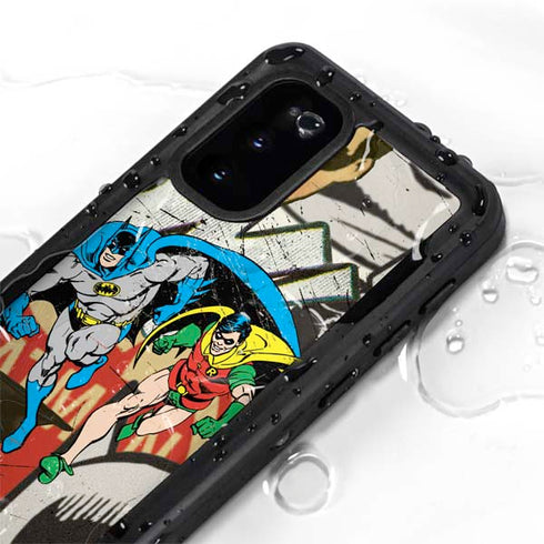 DC Comics Batman and Robin Vintage Action Pose Galaxy S20 Waterproof Case