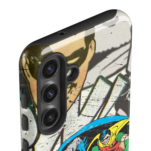 DC Comics Batman and Robin Vintage Action Pose Galaxy S25 Plus Impact Case