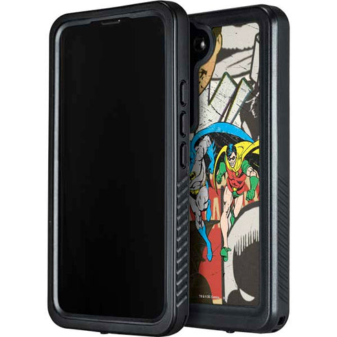 DC Comics Batman and Robin Vintage Action Pose Galaxy S24 Plus Waterproof Case