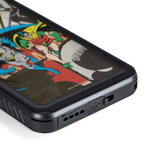 DC Comics Batman and Robin Vintage Action Pose Galaxy S24 Plus Waterproof Case