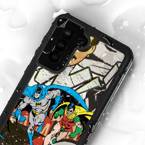 DC Comics Batman and Robin Vintage Action Pose Galaxy S24 Plus Waterproof Case