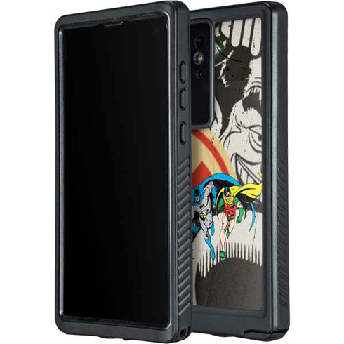 DC Comics Batman and Robin Vintage Action Pose Galaxy S24 Ultra Waterproof Case