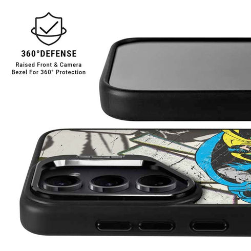 DC Comics Batman and Robin Vintage Action Pose Galaxy S26 Kickstand Case