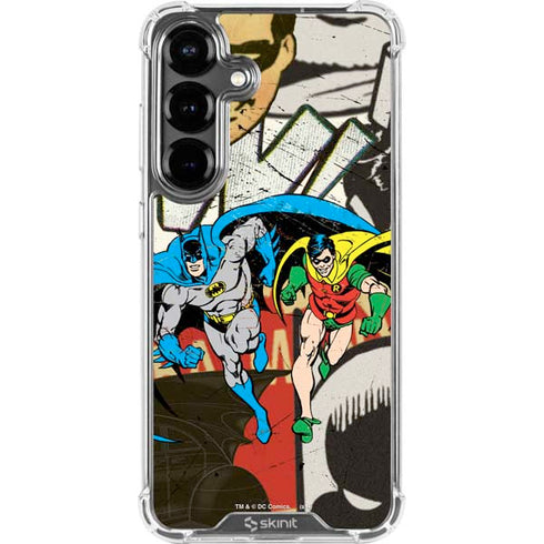 DC Comics Batman and Robin Vintage Action Pose Galaxy S26 Plus Clear Case