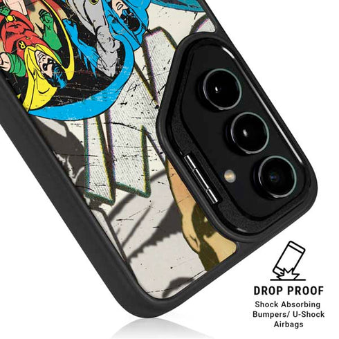 DC Comics Batman and Robin Vintage Action Pose Galaxy S26 Ultra Kickstand Case