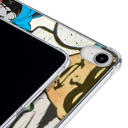 DC Comics Batman and Robin Vintage Action Pose iPad 11th Gen (2025) Clear Case