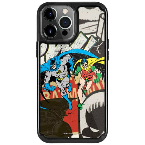 DC Comics Batman and Robin Vintage Action Pose iPhone Cases