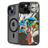DC Comics Batman and Robin Vintage Action Pose iPhone 15 Kickstand Case