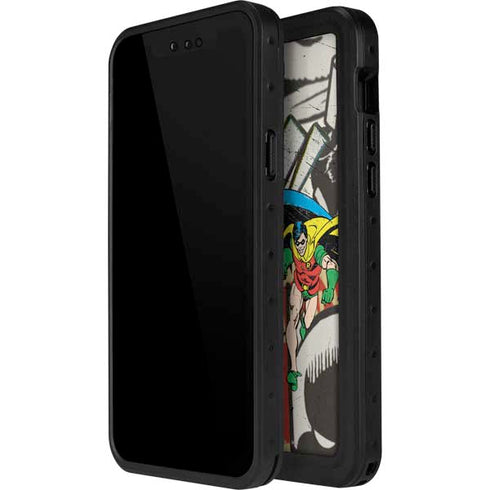 DC Comics Batman and Robin Vintage Action Pose iPhone 15 Pro Waterproof Case