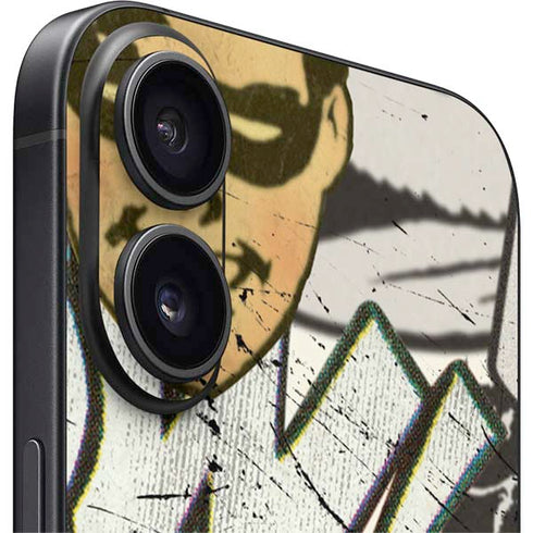 DC Comics Batman and Robin Vintage Action Pose iPhone 16 Plus Skin