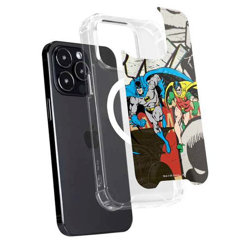 DC Comics Batman and Robin Vintage Action Pose iPhone 16 Pro MagSafe Case