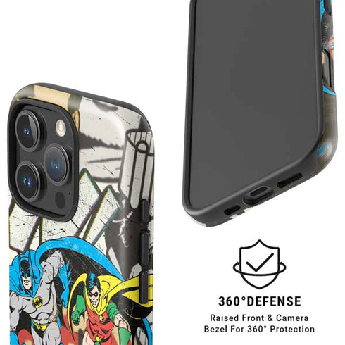 DC Comics Batman and Robin Vintage Action Pose iPhone 16 Pro Magsafe Impact Case